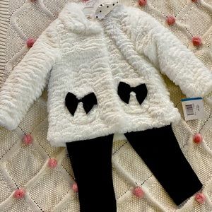 NWT Little Me 3 piece coat set